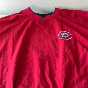 One Super Bowl XXXIV red windshirt size XL